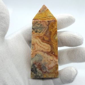 Crazy Lacy Agate Crystal Chunky Tower #51D